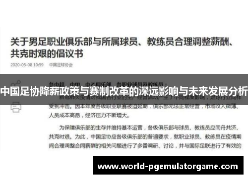 中国足协降薪政策与赛制改革的深远影响与未来发展分析